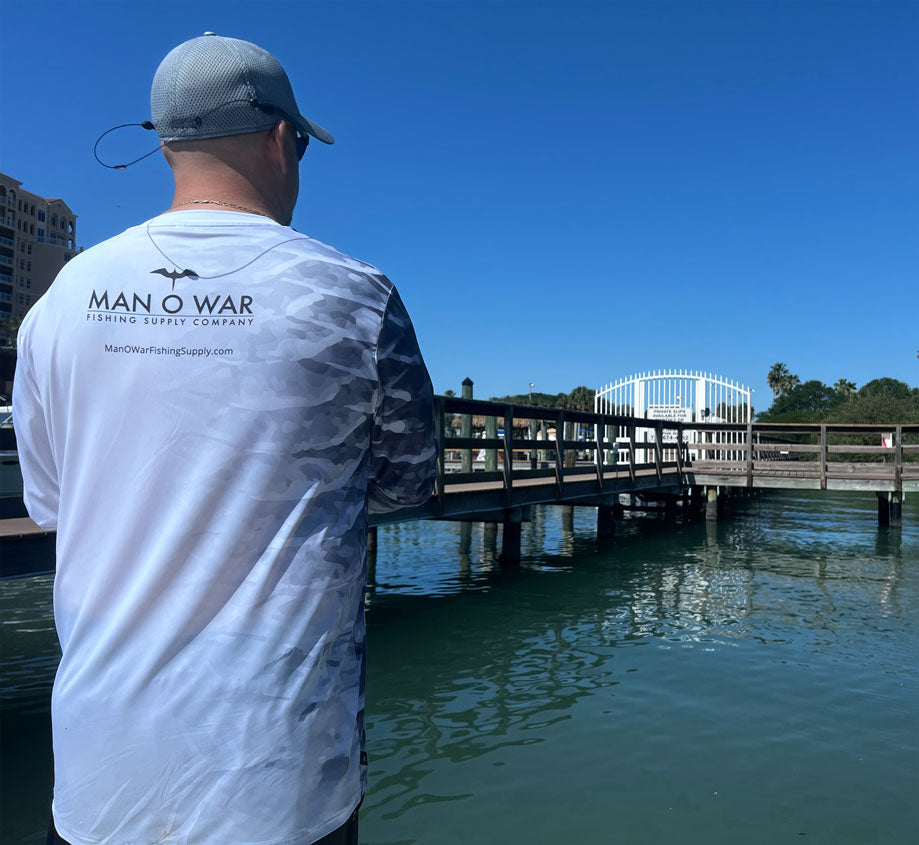 Man O War Performance Fishing Shirt Tarpon Scales Series